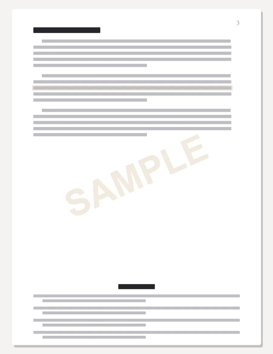 Purdue Global sample paper preview: body page with in-text citations and an APA references list